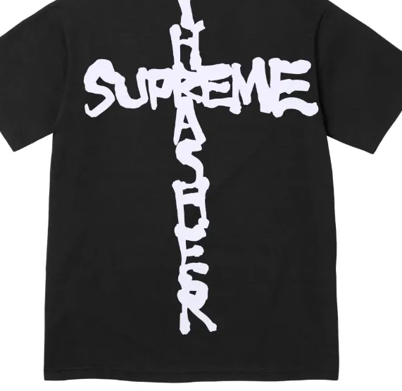 Black M L and T-shirt English White Cross S XL 0514